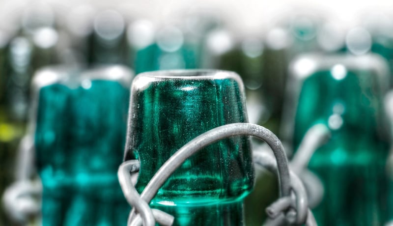 Upcycled Glass Bottle Decor